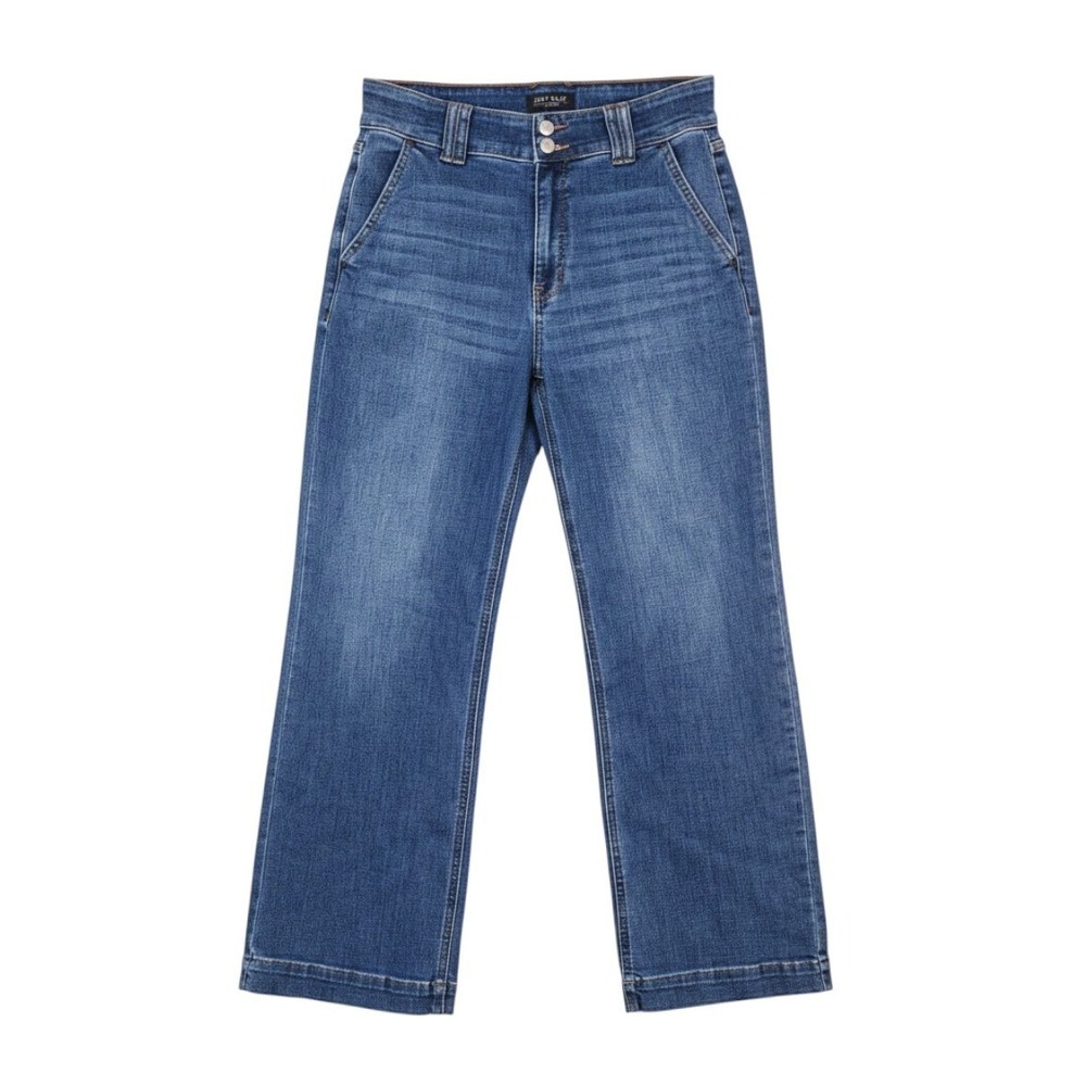 Judy Blue Wide Leg Jeans Women's 11/30 Blue High Rise Stretch Denim